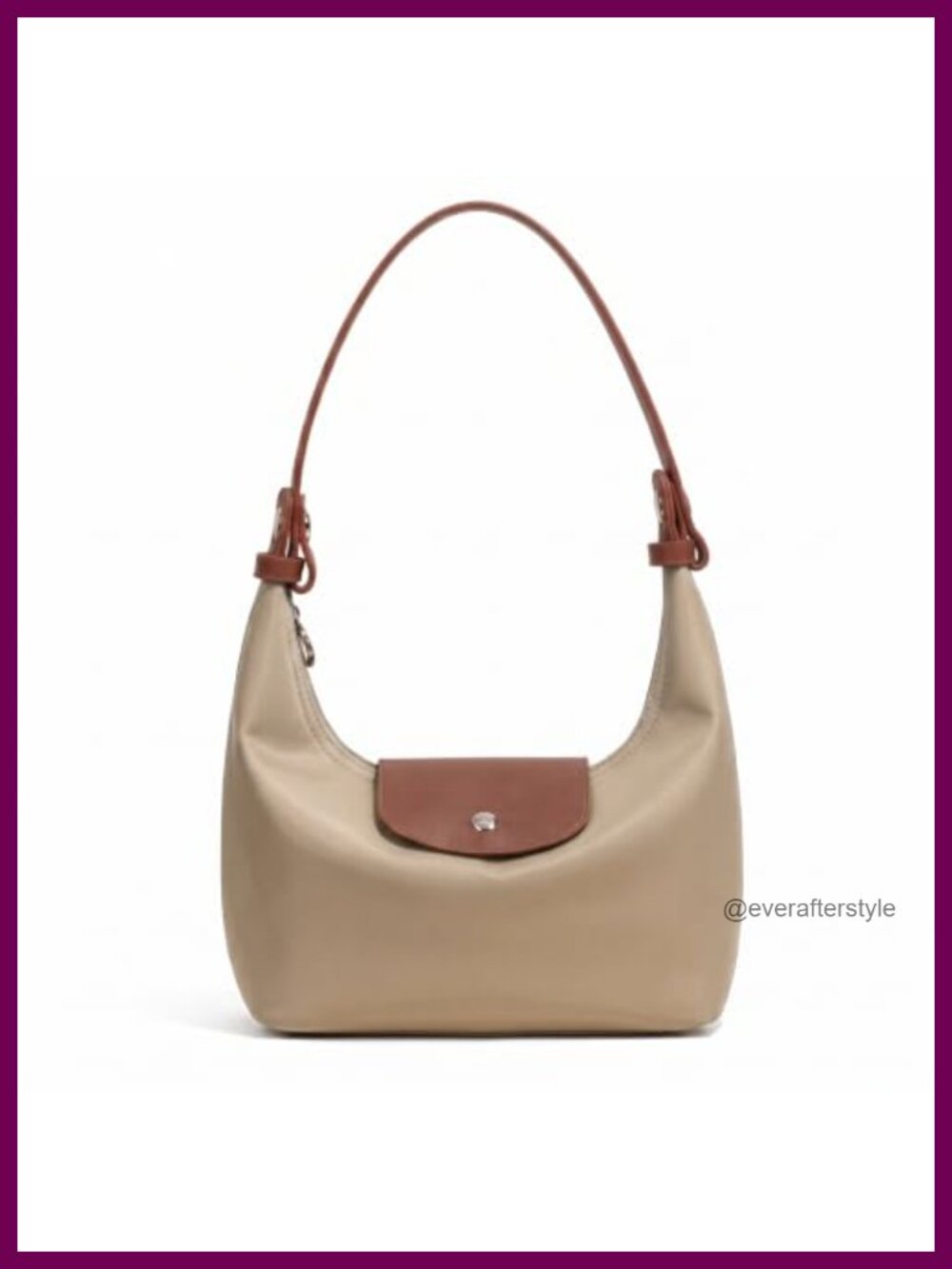 Convertible Crescent Dumpling Purse Mini Nylon Crossbody Bag